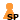 Spielerfigur orange mit Schrift
